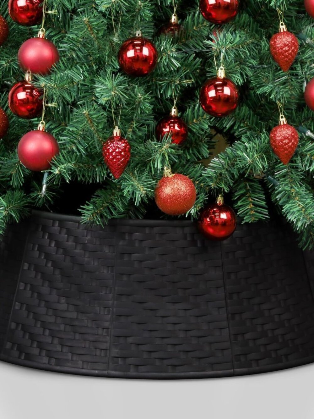 Christmas Tree Collar, 28.7" D Round Plastic Christmas Tree Ring, Christmas Tree